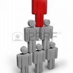 12353911-team-leader-business-concept-with-human-characters-grouped-in-a-winning-pyramid-formation-with-a-red