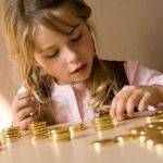 child counting money