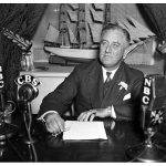 President Roosevelt Delivering Radio Address