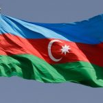 Azerbaijan flag, Baku
