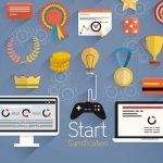 Gamification in business- Flat design