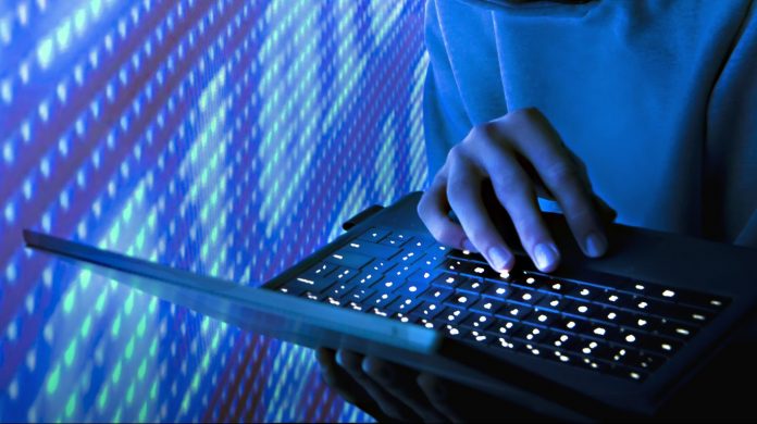 Blue Computer Hacker