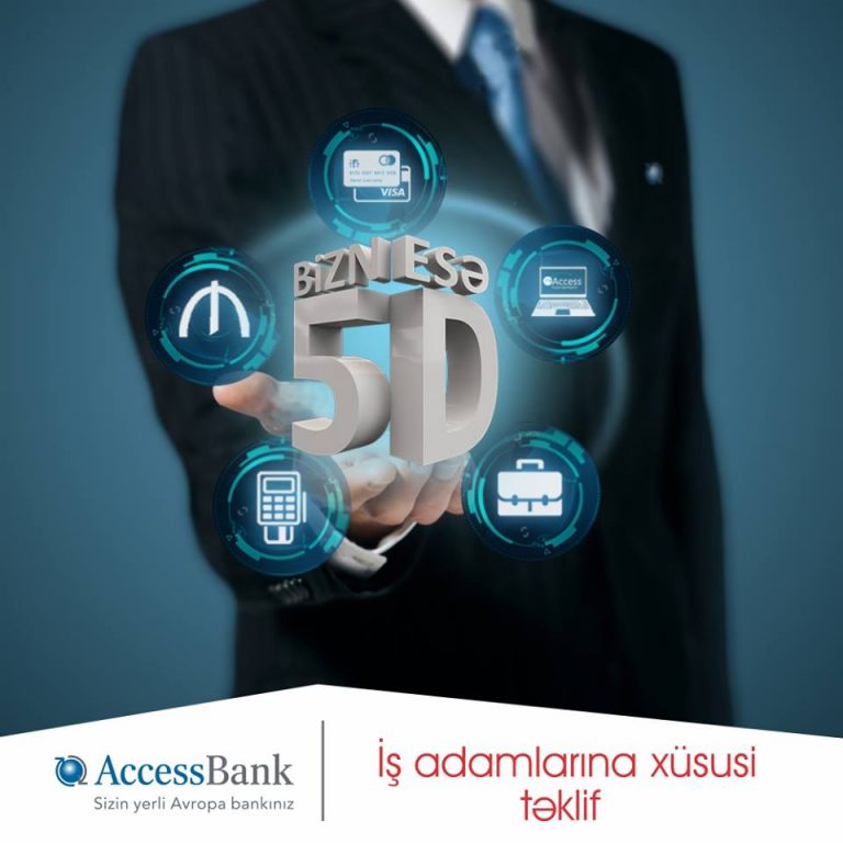 Biznes kartınızı AccessBank-da açın saysız imkanlar əldə edin