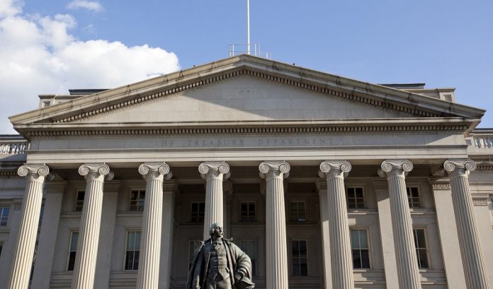 the treasury department building