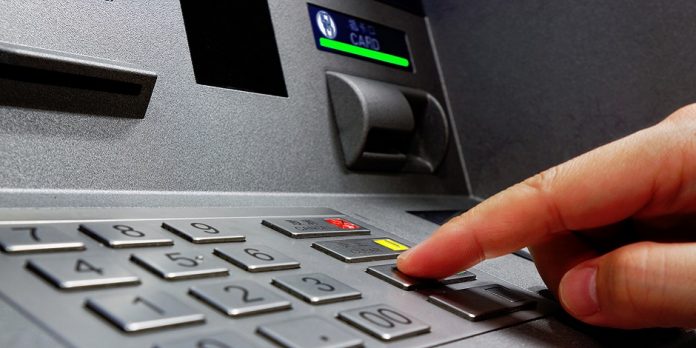 Press ATM EPP keyboard