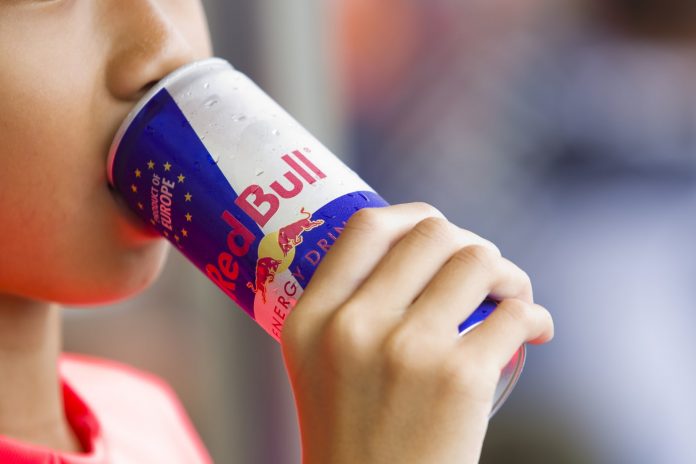 red bull energy drink can