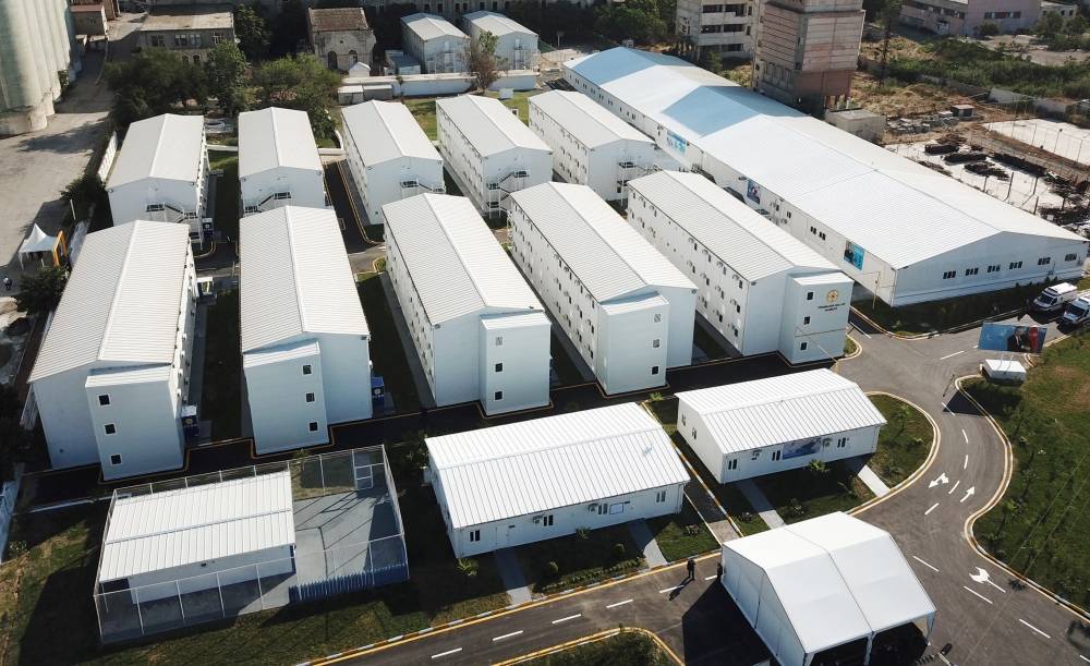 İlham Əliyev və xanımı modul tipli hospitalın açılışında iştirak edib 1