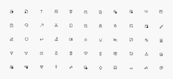 fluent monolineIcons