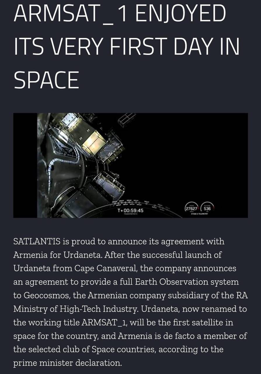 Şirkət açıqladı - Ermənistana peyki onlar veriblər 1 ohugjnk 1