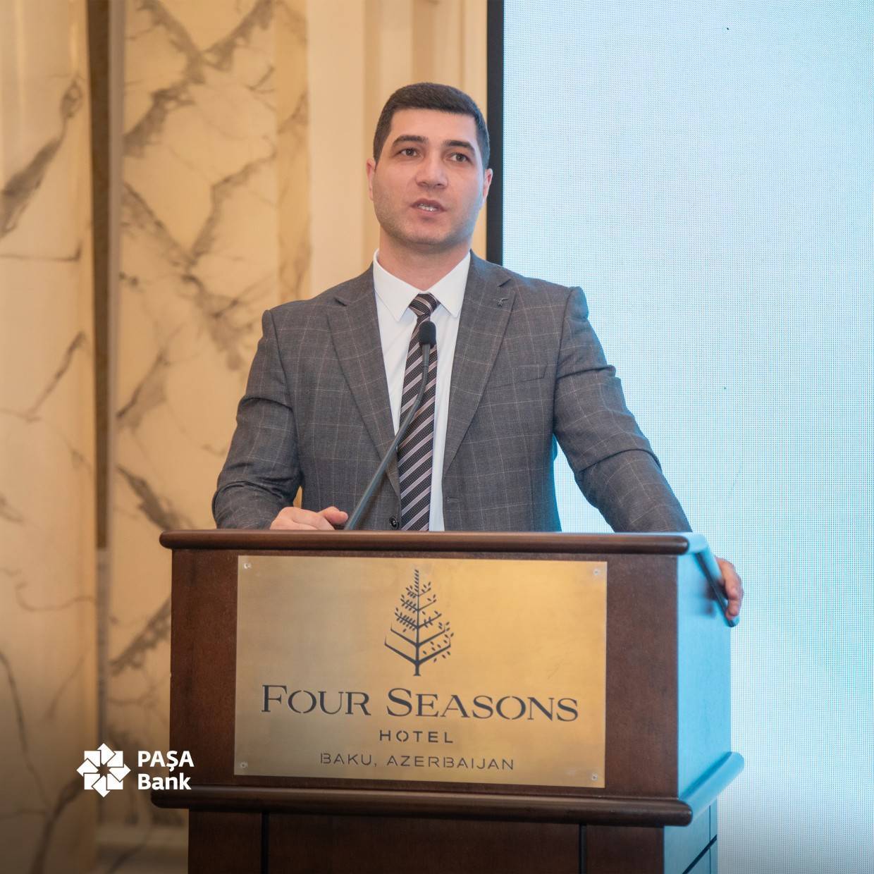 pasha bank xezinedarliq toreme maliyye aletlerinin teqdimati adli seminar kechirib 04