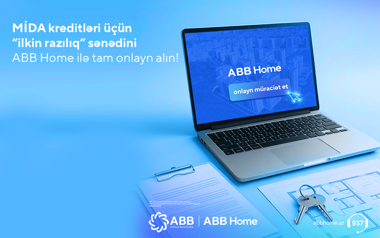 MİDA kreditinə ilkin razılıq üçün banka gəlməyə ehtiyac qalmadı!