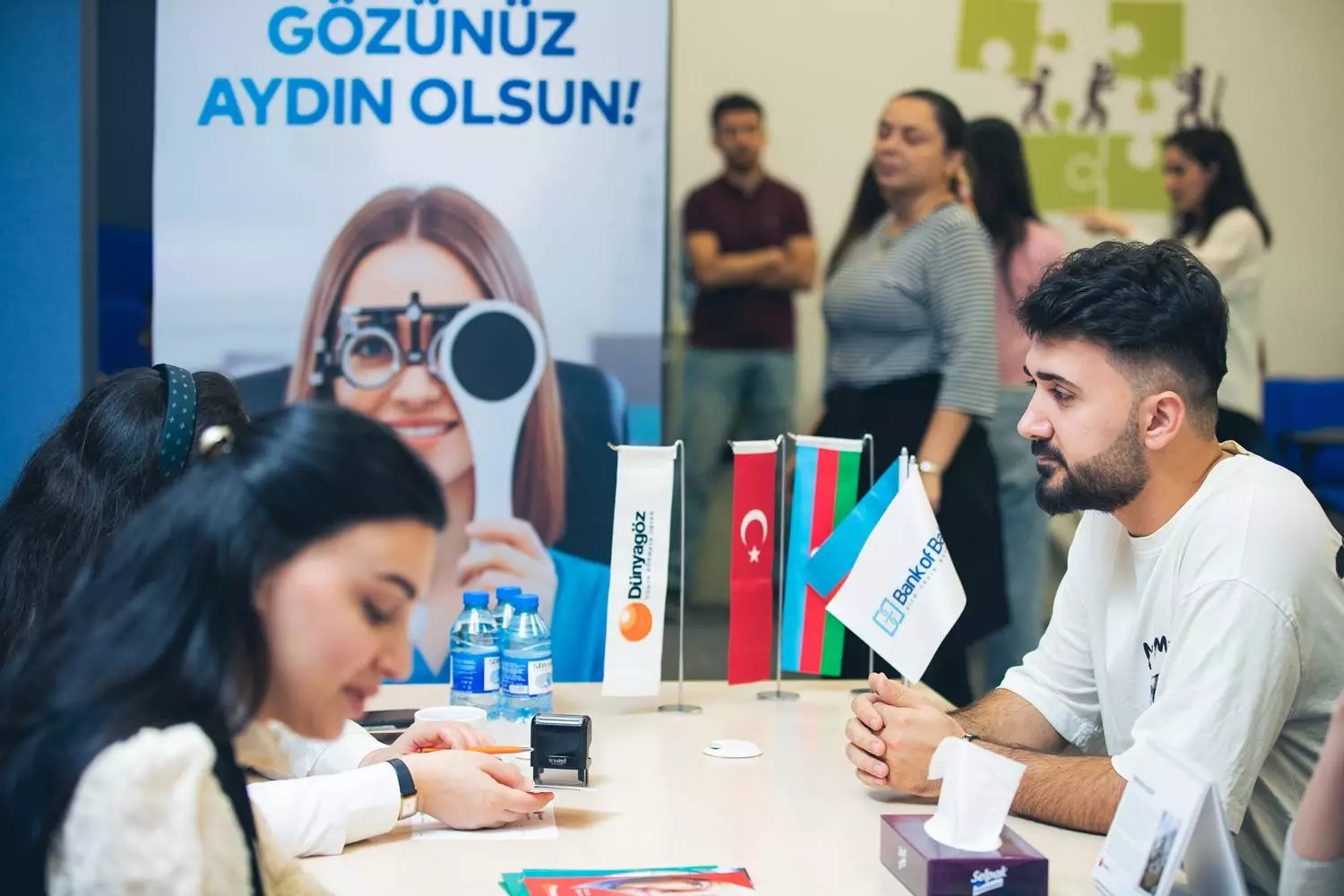 Bank of Baku dan Gozunuz aydin olsun suari ilə saglamliq aksiyasi 11