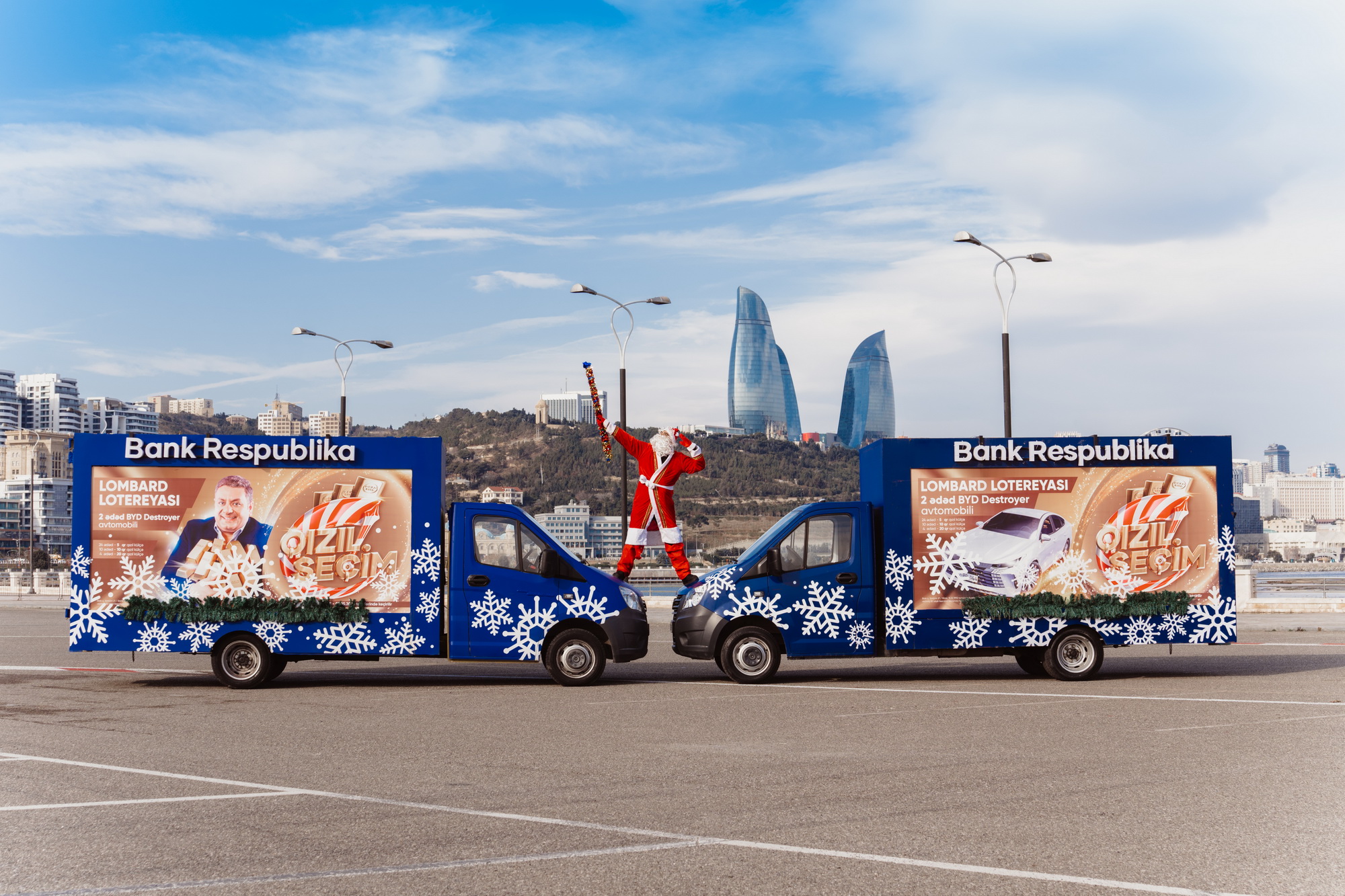 Şaxta Baba da Bank Respublika-dan hədiyyə qazanmağa tələsir 3 02 BR Santa