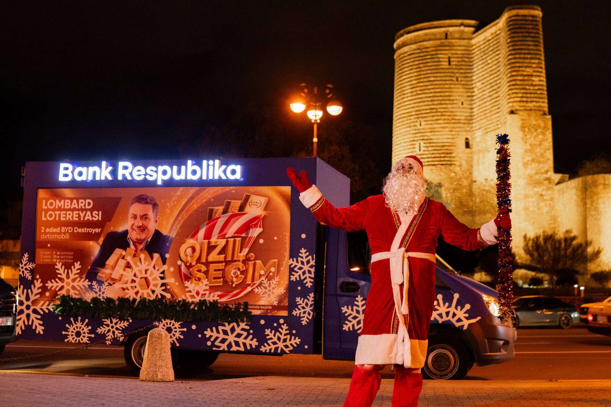 Şaxta Baba da Bank Respublika-dan hədiyyə qazanmağa tələsir 4 03 BR Santa