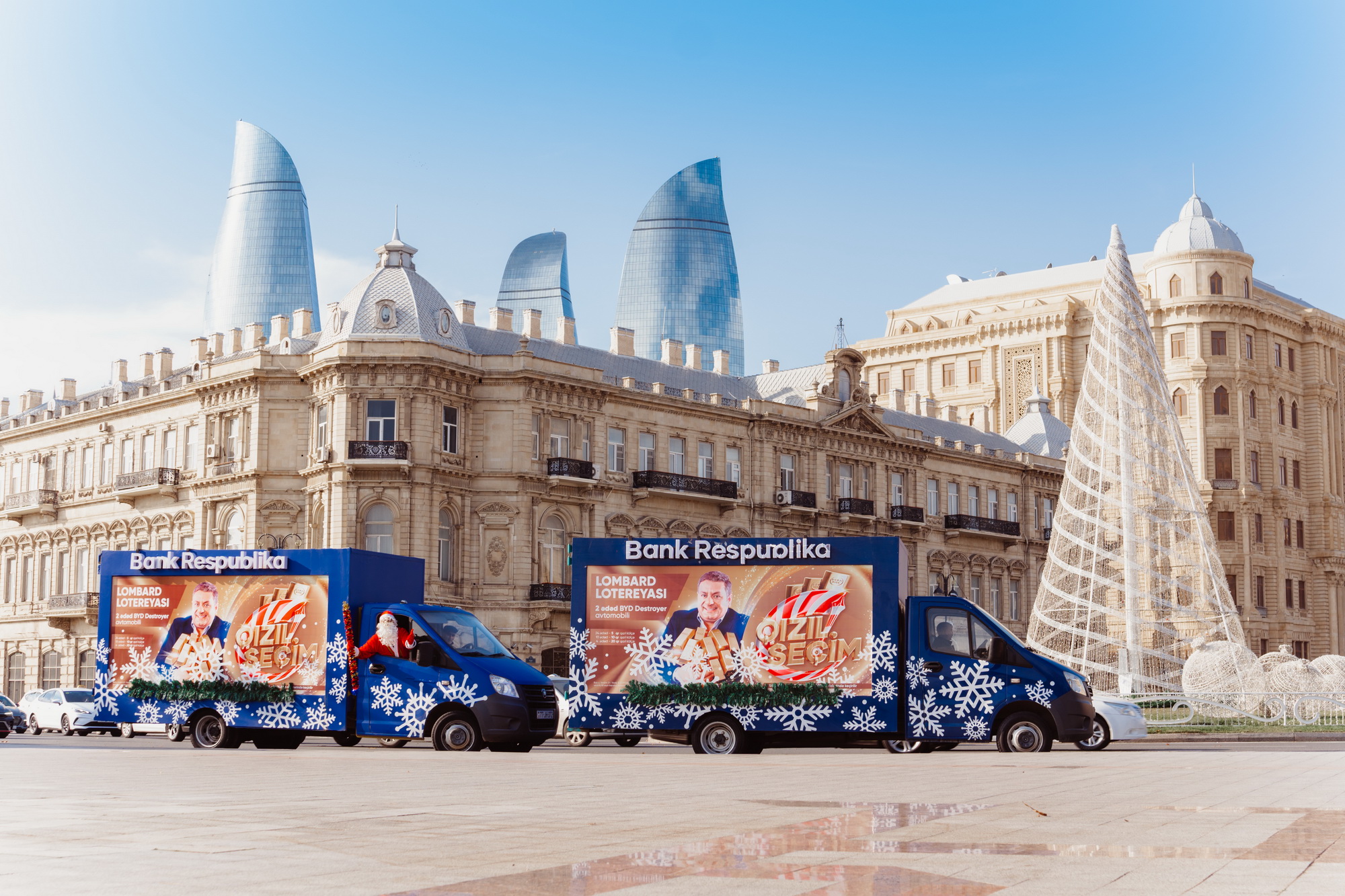 Şaxta Baba da Bank Respublika-dan hədiyyə qazanmağa tələsir 5 04 BR Santa