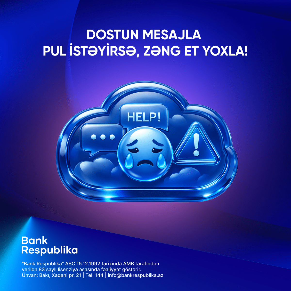 “Bank Respublika”dan Beynəlxalq Təhlükəsiz İnternet Günündə müştərilərə tövsiyələr 11 02 BR Tehlukesizlik