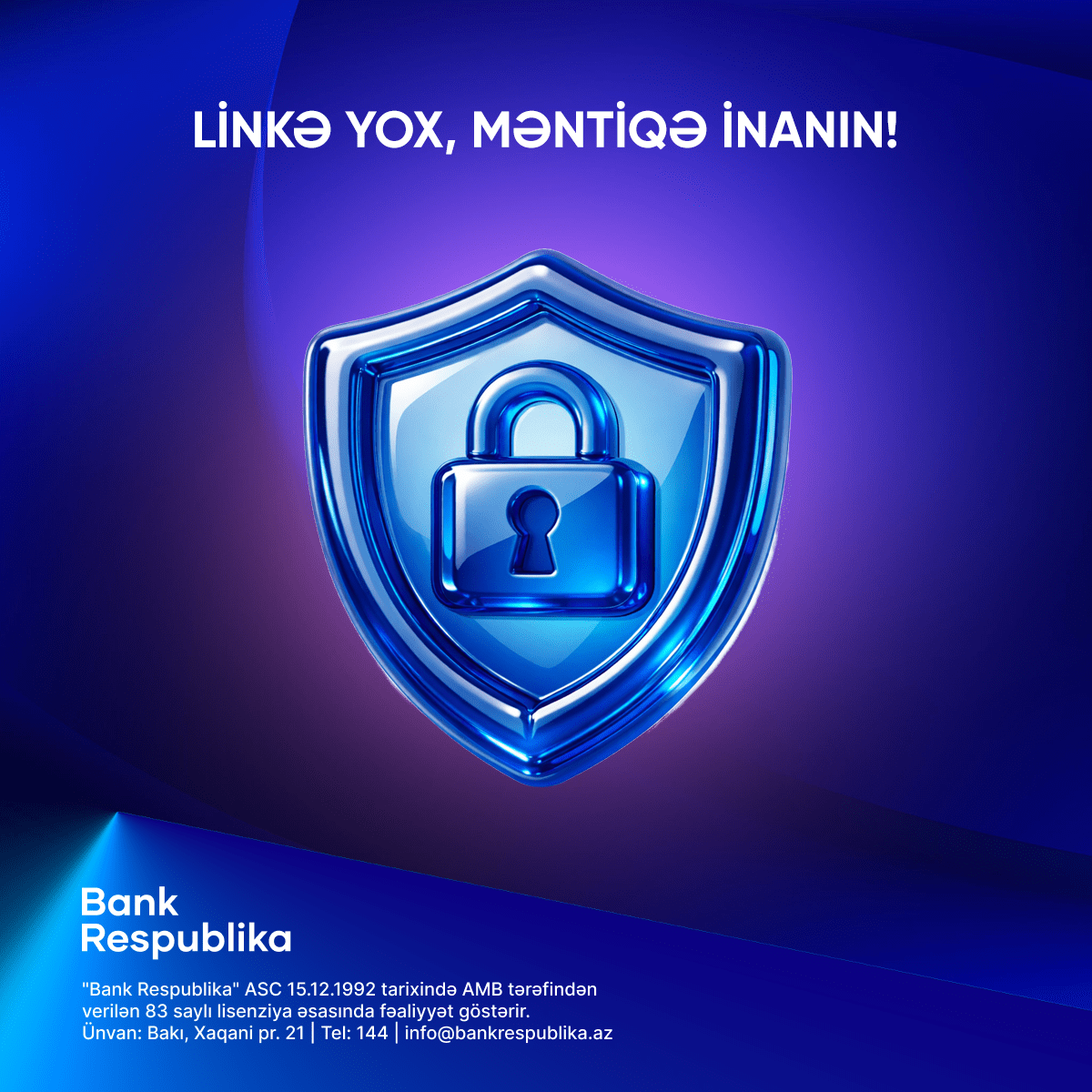 “Bank Respublika”dan Beynəlxalq Təhlükəsiz İnternet Günündə müştərilərə tövsiyələr 9 04 BR Tehlukesizlik