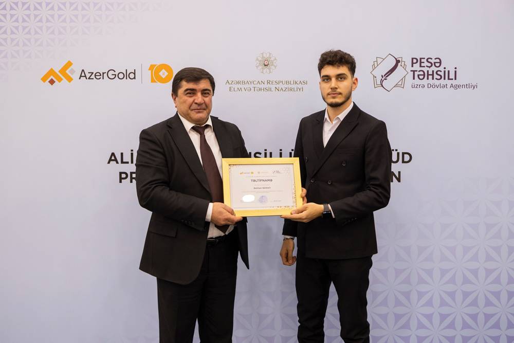 “AzerGold” QSC-nin 5-ci Təqaüd Proqramı müsabiqəsinin qalibləri mükafatlandırılıb 6 9 9