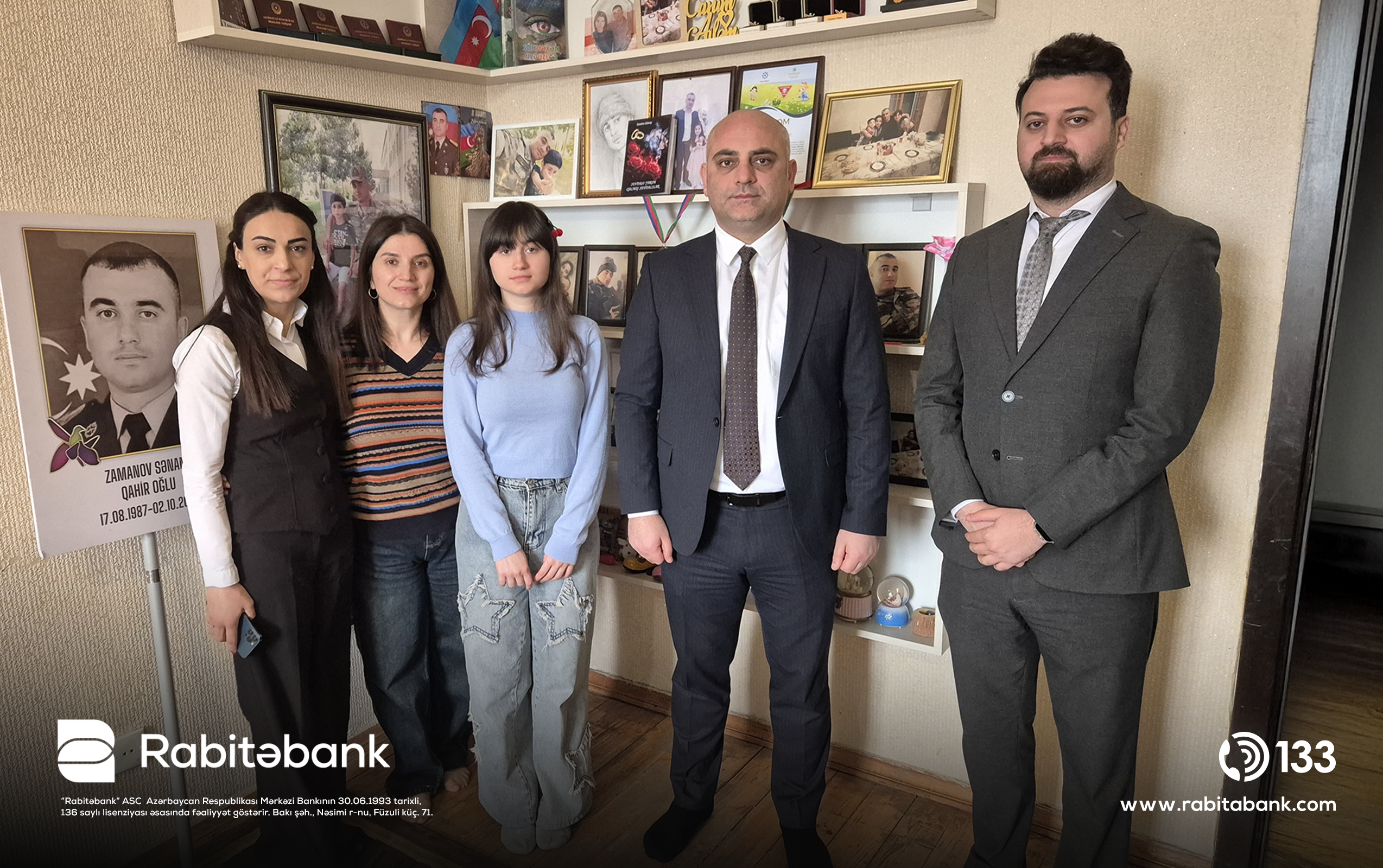 Rabitəbank Ramazan və Novruz bayramı ərəfəsində şəhid ailələrini ziyarət edib 1 1