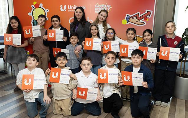 Unibank Qlobal Pul Həftəsi çərçivəsində məktəblilər üçün tədbir keçirib 3 966