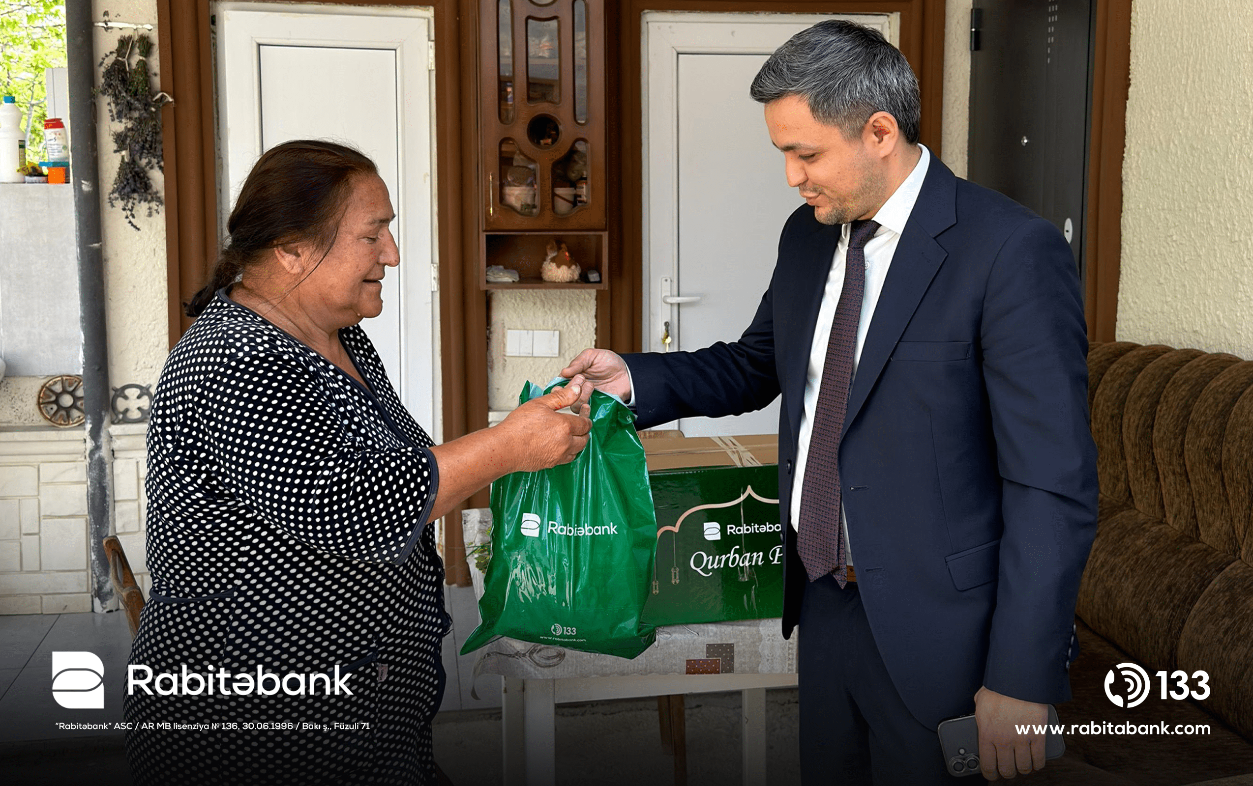 Rabitəbank Qurban bayramında Qarabağda yaşayan şəhid və qazi ailələrini ziyarət edib 15 15