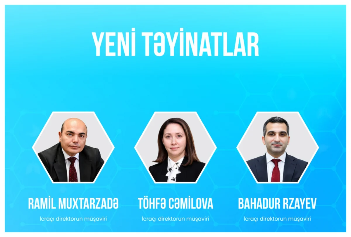 TƏBİB-in icraçı direktoruna yeni müşavirlər təyin olunub