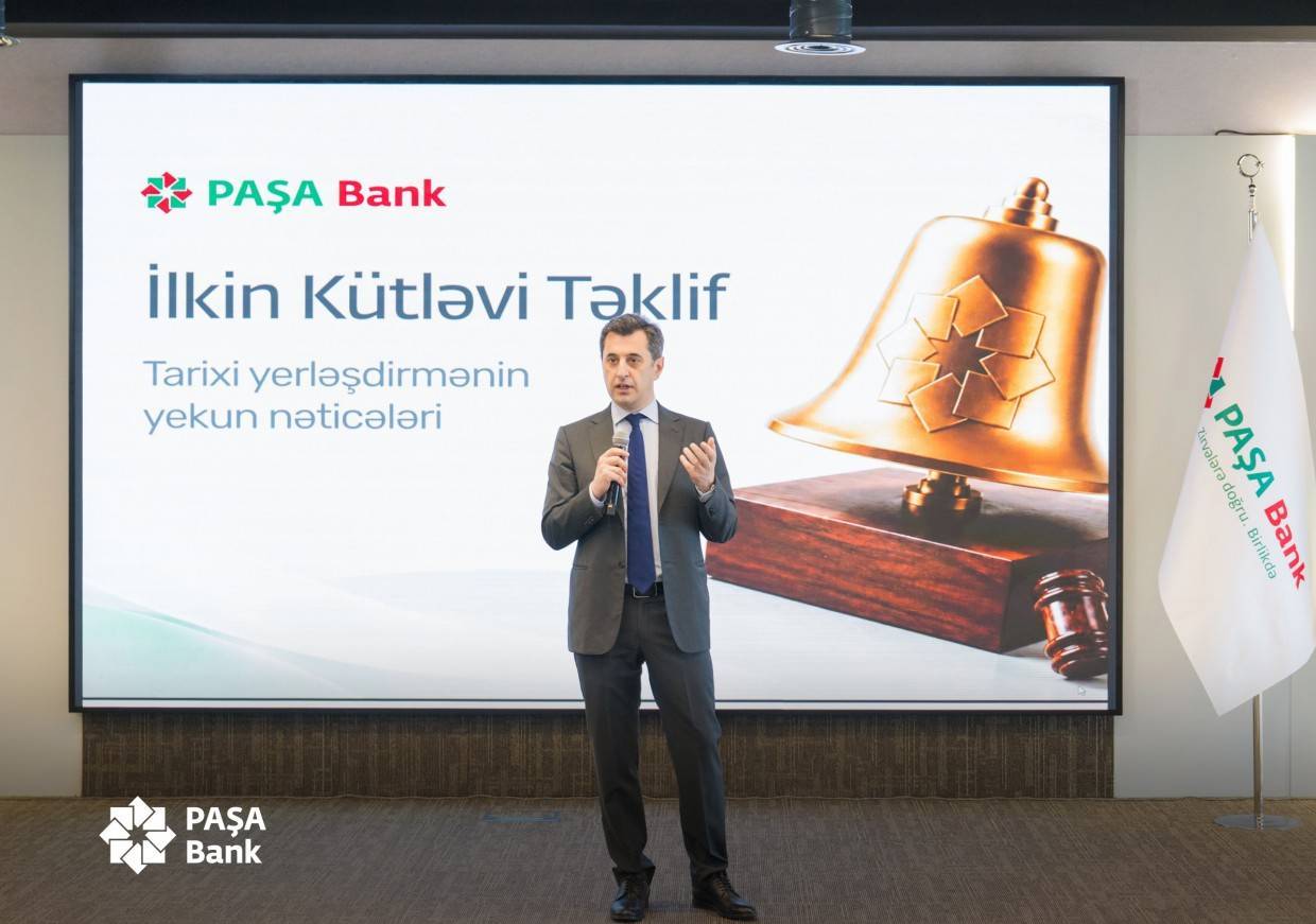 PAŞA Bank səhmlərinin ilkin kütləvi təklifinə həsr olunmuş “Açılış Zəngi” keçirilib 5 pasha bank ipo opening bell ceremony held jun 2026 06 1