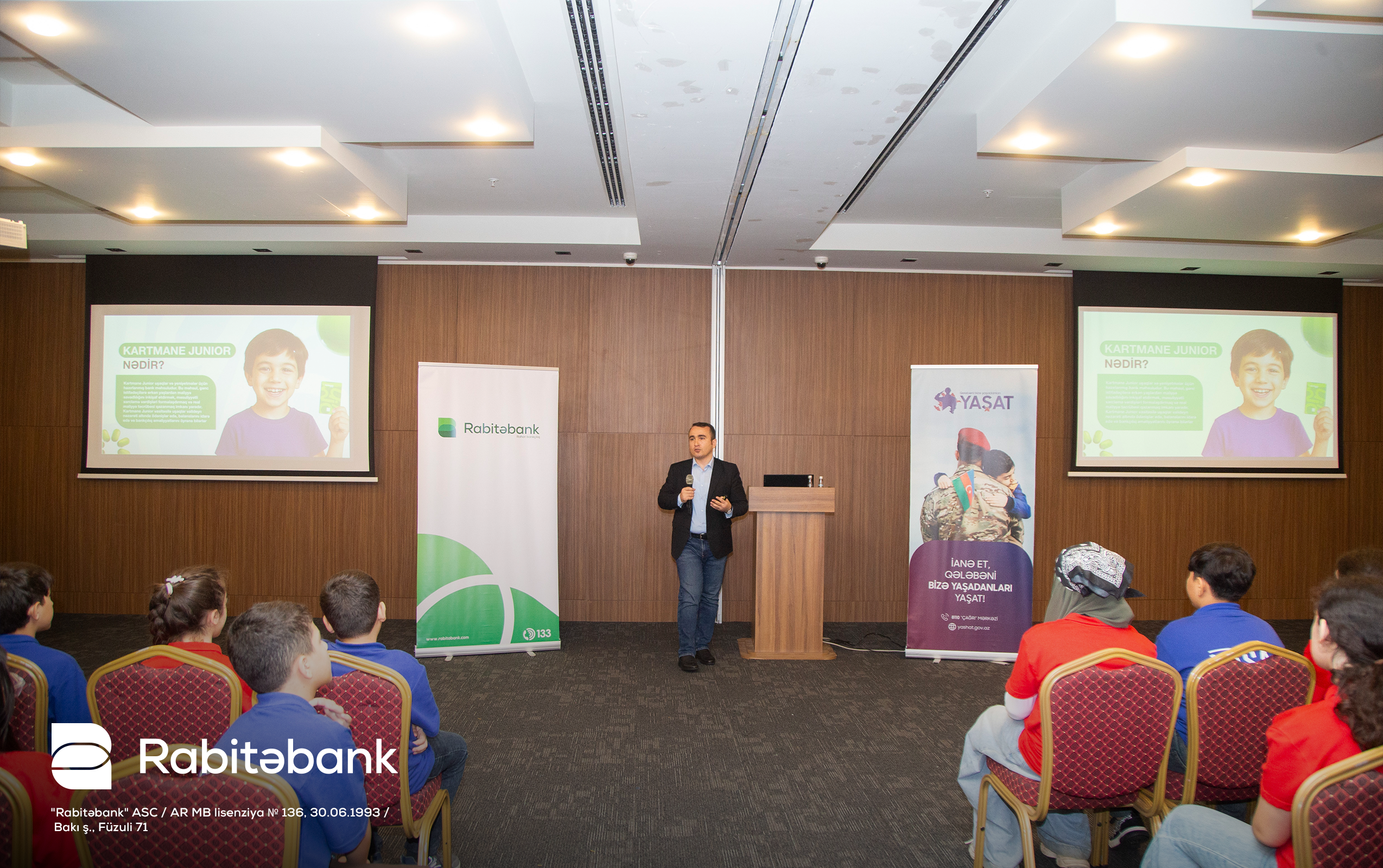 Rabitəbank “YAŞAT” düşərgəsində şəhid övladları üçün maliyyə savadlılığı təlimi təşkil etdi 1 3