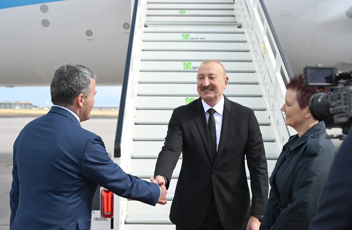 İlham Əliyev Almaniyaya rəsmi səfərə gəlib 4 5 4