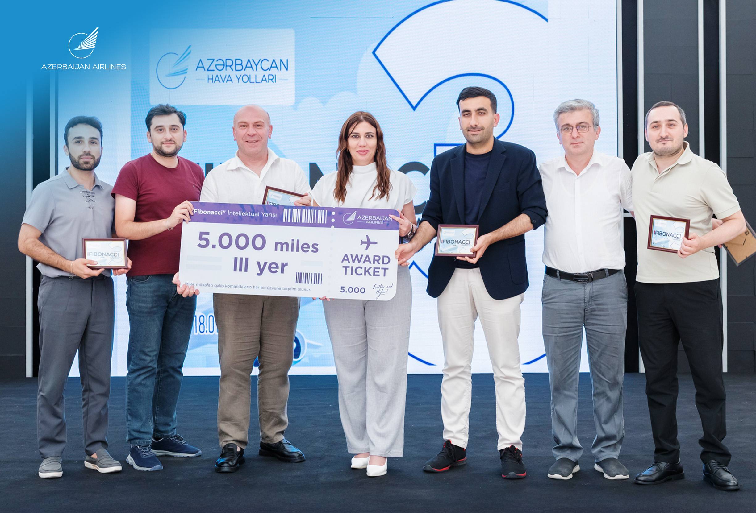 Azərbaycan Hava Yolları Milli Mətbuat Günü münasibətilə media nümayəndələri üçün intellektual yarış təşkil edib 1 AZALFibonacci3