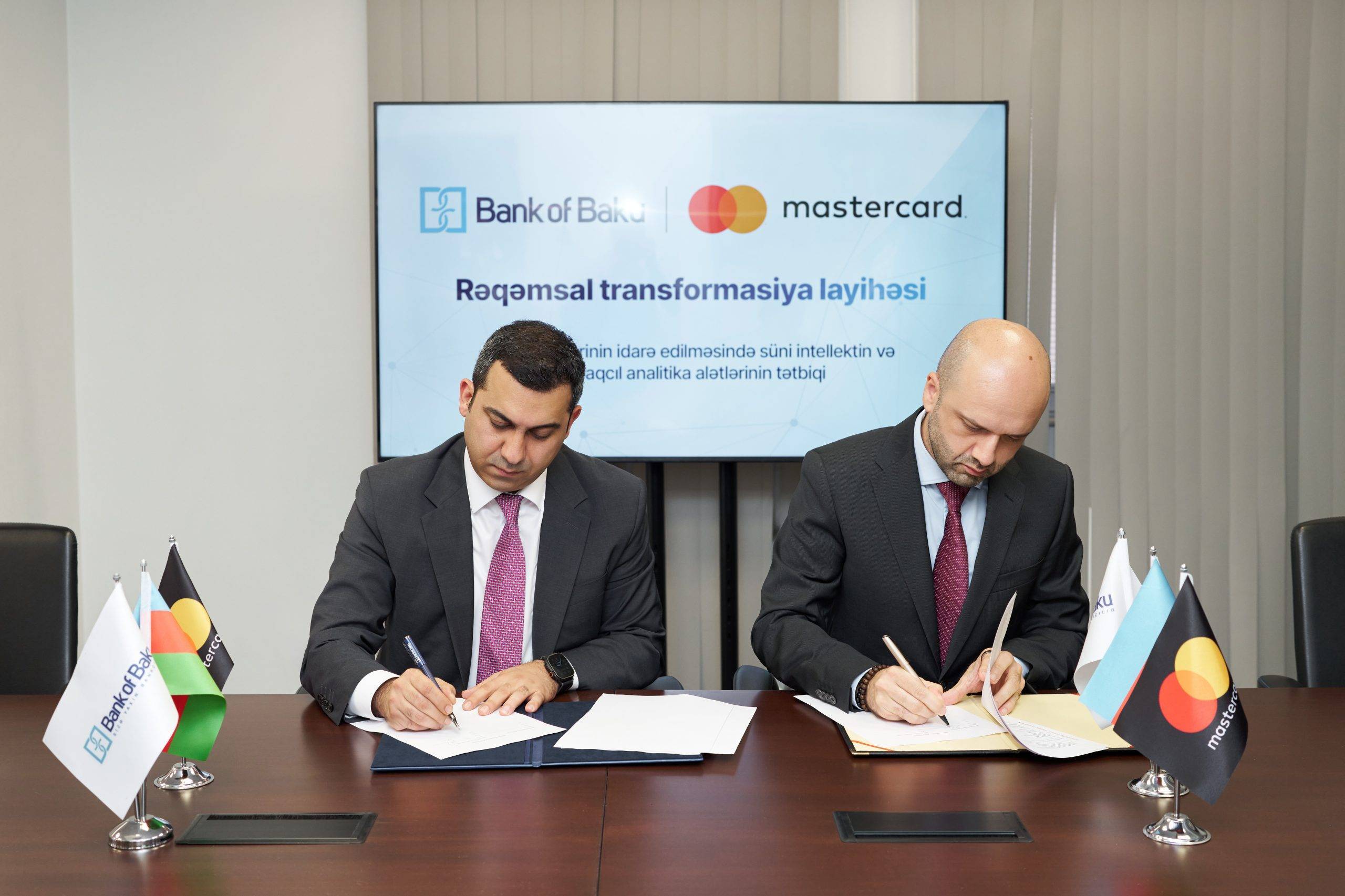 Bank of Baku Mastercard-ın Azərbaycanda ilk süni intellekt əsaslı rəqəmsal layihələrindən birinə tərəfdaş oldu – RƏQƏMSALLAŞMA SÜRƏTLƏ DAVAM EDİR! 1 Bank of Baku Mastercard in Azərbaycanda ilk suni intellekt əsasli rəqəmsal layihələrindən birinə tərəfdas oldu 1 scaled