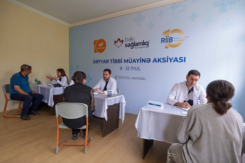 “AzerGold”un təşkilatçılığı ilə Göygöl rayonunda səyyar tibbi müayinə aksiyası keçirilib 1 esas foto 1