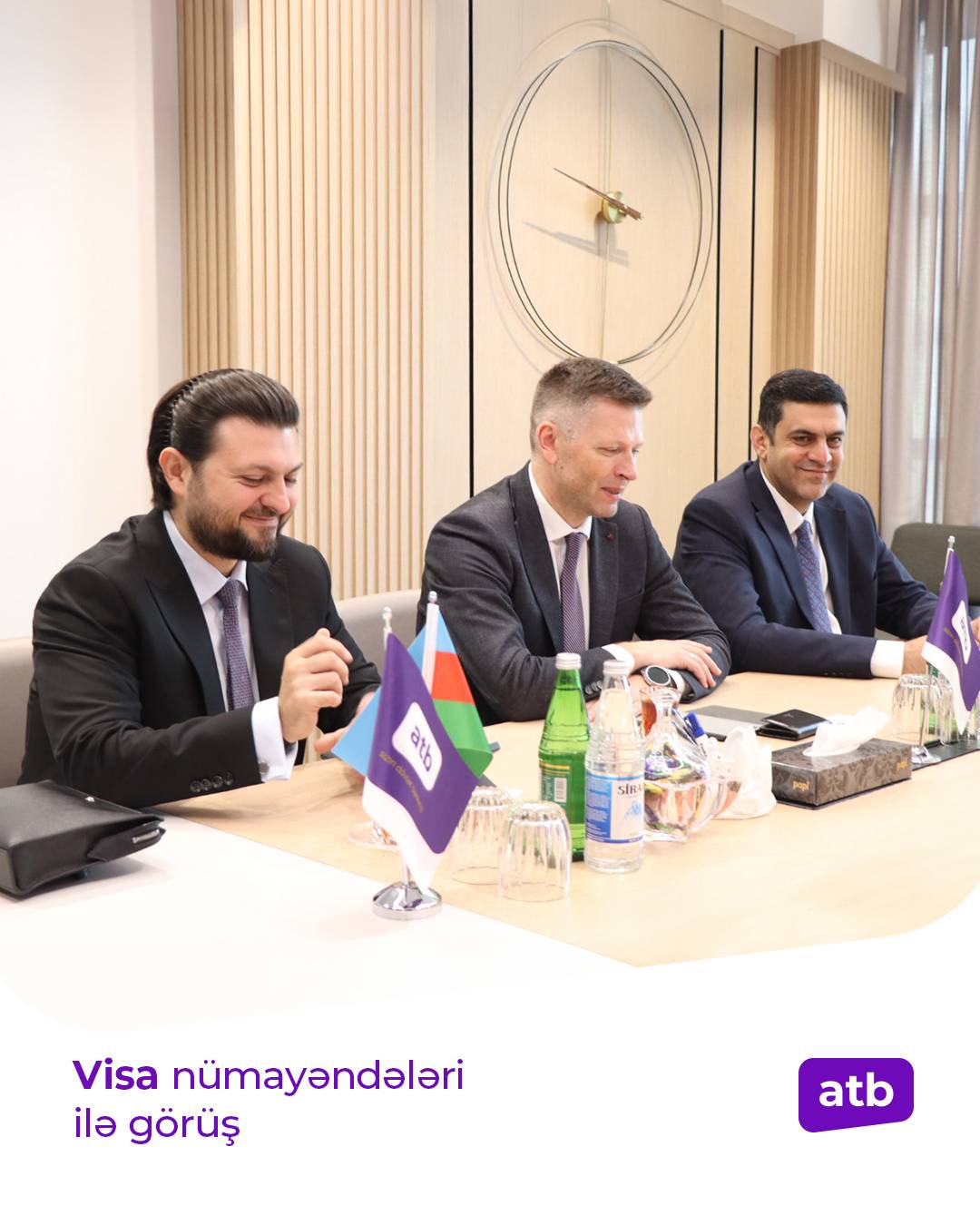 ATB-nin rəhbərliyi Visa beynəlxalq ödəniş sisteminin nümayəndə heyəti ilə işgüzar görüş keçirib 1 photo frame2 visa atb