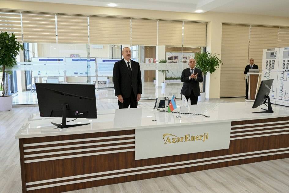 İlham Əliyev "Yeni Səngəçal" yarımstansiyasının açılışında iştirak edib 1 photo 2026 08 03 12 11 42 4