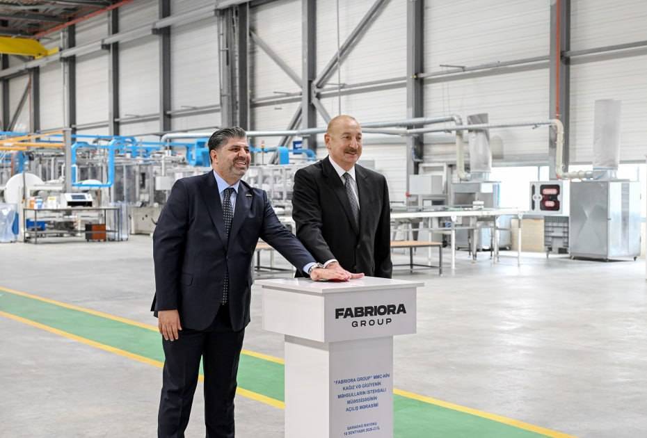 Azərbaycanda 27 milyon manatlıq kağız və gigiyenik məhsullar zavodu açıldı – 240 nəfər işlə təmin olunacaq 6 photo 2026 09 10 12 05 00