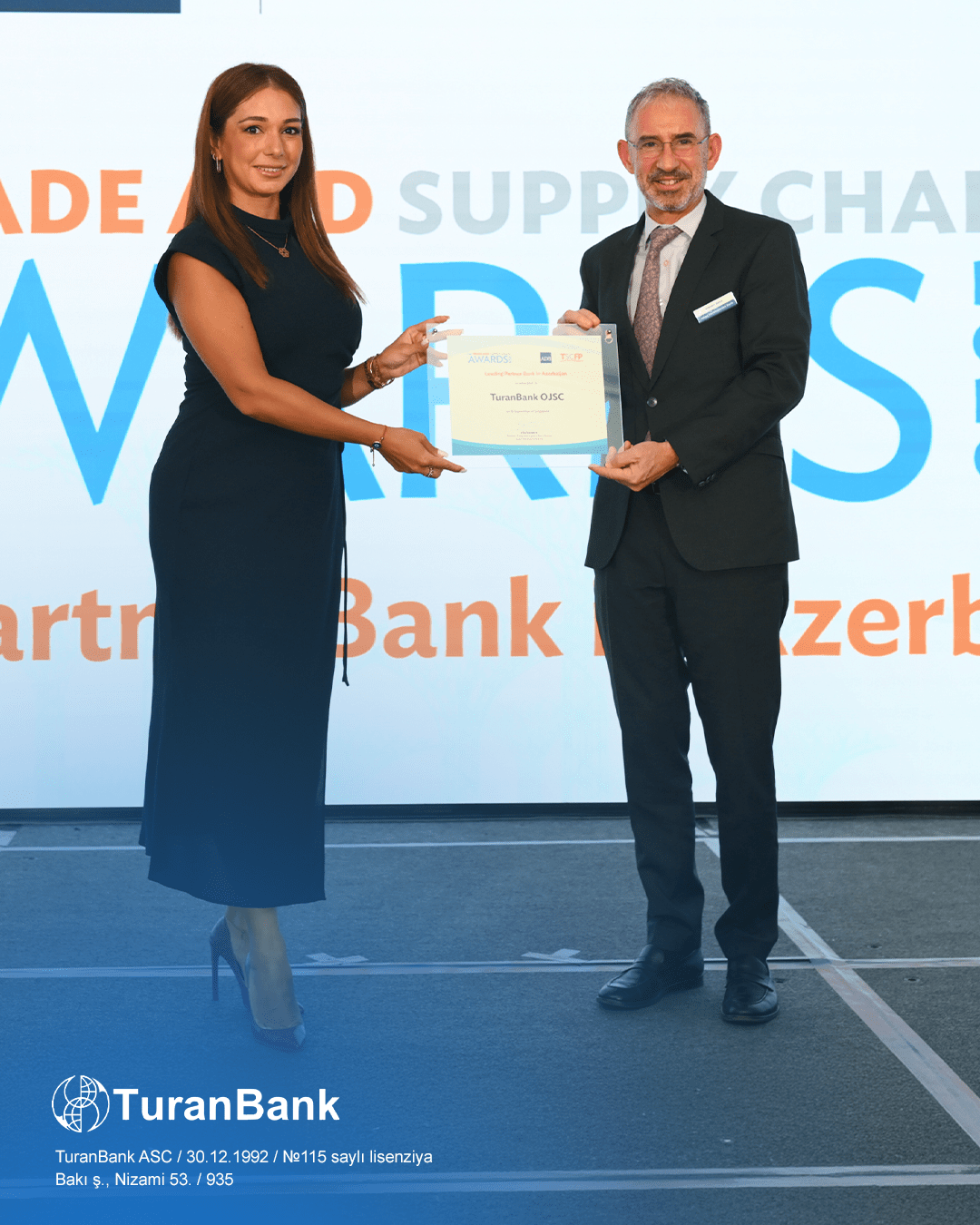 TuranBank “Azərbaycanda aparıcı tərəfdaş bank” nominasiyası üzrə beynəlxalq mükafata layiq görülüb 3 t4
